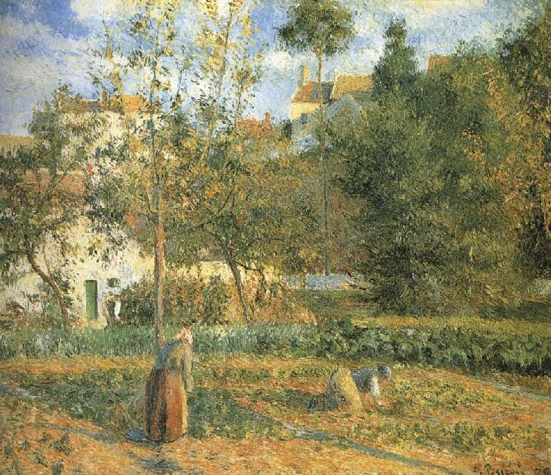 Camille Pissarro Pang plans Schwarz garden